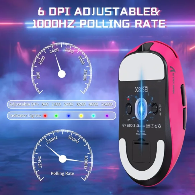 ATTACK SHARK X8SE [Pink] 1